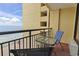 Balcony with ocean views, offering a relaxing spot with seating to enjoy the coastal scenery at 6900 Ocean Blvd. # 935, Myrtle Beach, SC 29572