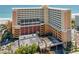 Beautiful exterior view of a resort with beach access and covered parking area at 6900 Ocean Blvd. # 935, Myrtle Beach, SC 29572
