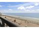 Amazing ocean view from balcony showcasing pristine beach and the expansive ocean at 6900 Ocean Blvd. # 935, Myrtle Beach, SC 29572