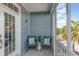 Cozy balcony with chairs and decorative pillows offering a relaxing outdoor space at 708 Ashland Ave., North Myrtle Beach, SC 29582