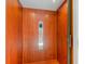 Private elevator with wood paneled interior featuring a control panel for easy floor access at 708 Ashland Ave., North Myrtle Beach, SC 29582