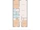 Detailed floor plan showing layout of bedrooms, bathrooms, kitchen, and living areas at 806 Conway St. # 116, North Myrtle Beach, SC 29582