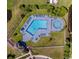 Aerial view of the community pool at 843 Brookline Dr., Myrtle Beach, SC 29579
