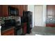 Well-equipped kitchen with modern appliances, dark cabinetry, and sleek countertops at 843 Brookline Dr., Myrtle Beach, SC 29579