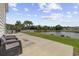 Relaxing patio space with comfortable seating and scenic water views at 886 Carolina Farms Blvd., Myrtle Beach, SC 29579