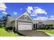 Well-maintained home featuring an attached two-car garage, and a neatly landscaped front yard at 9169 Nw Oldfield Rd., Calabash, NC 28467