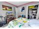 Inviting bedroom featuring a cozy bed, TV, and ample storage space at 9450 Leeds Circle, Myrtle Beach, SC 29588