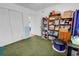 Spacious bedroom with closet and open shelving offering versatile storage solutions at 9450 Leeds Circle, Myrtle Beach, SC 29588