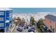 Scenic beach access with boardwalk, palm trees and ample parking, offering stunning ocean views at 112 3Rd Ave. S # B, Surfside Beach, SC 29575