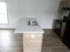 Kitchen island with stainless sink, and an electric outlet on the side at 1242 Carrie Bell Ln, Myrtle Beach, SC 29577
