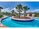 Lazy river with landscaping including palm trees, part of community's resort-style amenities at 1286 Culbertson Ave., Myrtle Beach, SC 29577