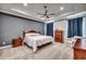 Spacious bedroom features trey ceilings, carpet, and natural lighting at 1286 Culbertson Ave., Myrtle Beach, SC 29577