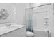 Clean bathroom featuring a combination shower and tub and a sink with modern fixtures at 132 Hoffman Park Dr. # 13, Myrtle Beach, SC 29588