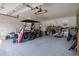 Spacious garage provides ample storage, work area, and room for a golf cart and other equipment at 1415 Edge Dr., North Myrtle Beach, SC 29582