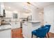 Stylish kitchen featuring stainless steel appliances and granite countertops with breakfast bar seating at 1415 Edge Dr., North Myrtle Beach, SC 29582