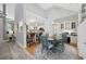 Breakfast nook with built-in cabinets, desk space, and a view to the kitchen at 180 Waterhall Dr., Murrells Inlet, SC 29576