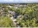 A captivating aerial view showcasing the neighborhood's serene setting and proximity to the ocean at 199 Gilman Rd., Pawleys Island, SC 29585
