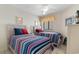 Cozy bedroom featuring two twin beds, perfect for guests or Gathering, with bright, cheerful decor at 201 S Ocean Blvd., North Myrtle Beach, SC 29582