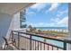 Balcony view overlooking the beach, ocean, and pool at 3000 N Ocean Blvd. # 220, Myrtle Beach, SC 29577