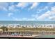 Panoramic view from the beach showcasing the beach, the ocean, and the pool at 3000 N Ocean Blvd. # 220, Myrtle Beach, SC 29577