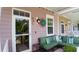 Cozy front porch with comfortable seating and decor at 3358 Pampas Dr., Myrtle Beach, SC 29577
