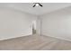 Bedroom with ceiling fan and a door to the bathroom at 383 Hayloft Circle, Conway, SC 29526