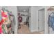 This walk-in closet features custom shelving and plenty of room for storage at 456 Cattle Drive Circle, Myrtle Beach, SC 29588