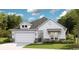 Charming single-Gathering home with stone accents, a two-car garage, and a well-manicured lawn at 527 Magnolia Terrace Dr, Myrtle Beach, SC 29579