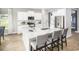 Modern kitchen with stainless steel appliances, white cabinets, granite counters, and a center island at 527 Magnolia Terrace Dr, Myrtle Beach, SC 29579