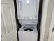 Convenient stacked washer and dryer unit, perfect for efficient laundry in a compact space at 5300 N Ocean Blvd. # 518, Myrtle Beach, SC 29577