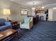Open-concept living area leading to the kitchen and dining area, perfect for Gathering gatherings at 5300 N Ocean Blvd. # 518, Myrtle Beach, SC 29577