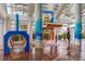 Indoor water park area for with tunnel and bucket water features at 5300 N Ocean Blvd. # 518, Myrtle Beach, SC 29577