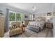 Inviting bedroom featuring a comfortable bed, stylish furnishings, and a private balcony with natural light and outdoor view at 55 Shadow Moss Pl. # 55, North Myrtle Beach, SC 29582
