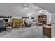 Expansive bonus room with vaulted ceiling, ceiling fans, and versatile layout, ideal for recreation and hobbies at 552 Enoree Ct., Myrtle Beach, SC 29588