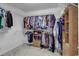 Spacious walk-in closet with ample hanging and shelving space, perfect for organizing clothes and accessories at 552 Enoree Ct., Myrtle Beach, SC 29588
