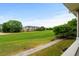 Scenic view of the lush green golf course from the property at 5751 Oyster Catcher Dr. # 334, North Myrtle Beach, SC 29582