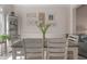Dining room with coastal decor, dining table, and built in storage at 6095 Catalina Dr. # 1613, North Myrtle Beach, SC 29582