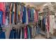 Organized walk-in closet with ample hanging space and shelving for clothing and accessories at 631 Edgecreek Dr., Myrtle Beach, SC 29579