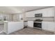 Modern kitchen featuring stainless steel appliances, white cabinets, and a center island at 663 Culmen Ct., Myrtle Beach, SC 29588