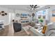 Comfortable living room with a large window, stylish furniture, and contemporary design at 732 Mustang Ranch Dr., Myrtle Beach, SC 29588