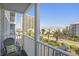 Relaxing balcony showcasing seating and stunning views of the ocean and surrounding landscape at 9581 Shore Dr. # 216, Myrtle Beach, SC 29572