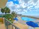 Resort pool with ocean view from the balcony at 9650 Shore Dr. # 1203, Myrtle Beach, SC 29572