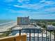 Expansive ocean and city views from the condo balcony, showcasing beautiful scenery and nearby buildings at 9650 Shore Dr. # 1203, Myrtle Beach, SC 29572