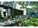 Back patio with privacy fence and access to interior and exterior walkway at 10301 N Kings Hwy. # 21-5, Myrtle Beach, SC 29572