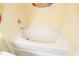 Close up of the bathtub with tile surround and chrome faucet at 111 Rose Water Loop # 111, Myrtle Beach, SC 29588