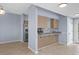 Kitchen area with stainless steel appliances, granite countertops, and open layout at 113A 9Th Ave. S, Surfside Beach, SC 29575