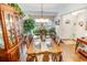 Spacious dining room with decorative chandelier lighting, great for hosting gatherings and celebrations at 1147 Fairway Ln. # 1147, Conway, SC 29526