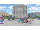 Enjoy the beach, complete with beach chairs and umbrellas for a relaxing beach vacation at 1205 S Ocean Blvd. # 20609, Myrtle Beach, SC 29577