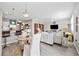 Open living space with a dining area that connects to a large Gathering room for seamless entertaining at 125 Mountain Ash Ln., Myrtle Beach, SC 29579