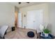 Comfortable home office with a chair and a blue ottoman, ideal for remote work at 1434 Chanson Ct., Little River, SC 29566